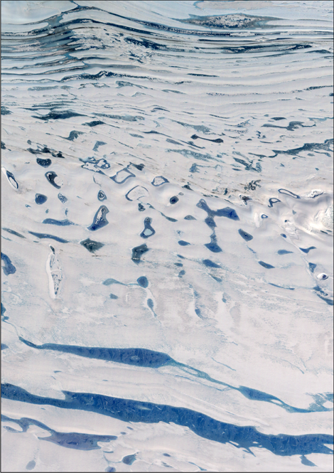 Summertime melting on East Antarctica’s Amery Ice Shelf. Image: NASA